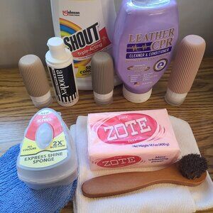 Clean yo' Purse Mega Kit with express shine sponge & microfiber cloth